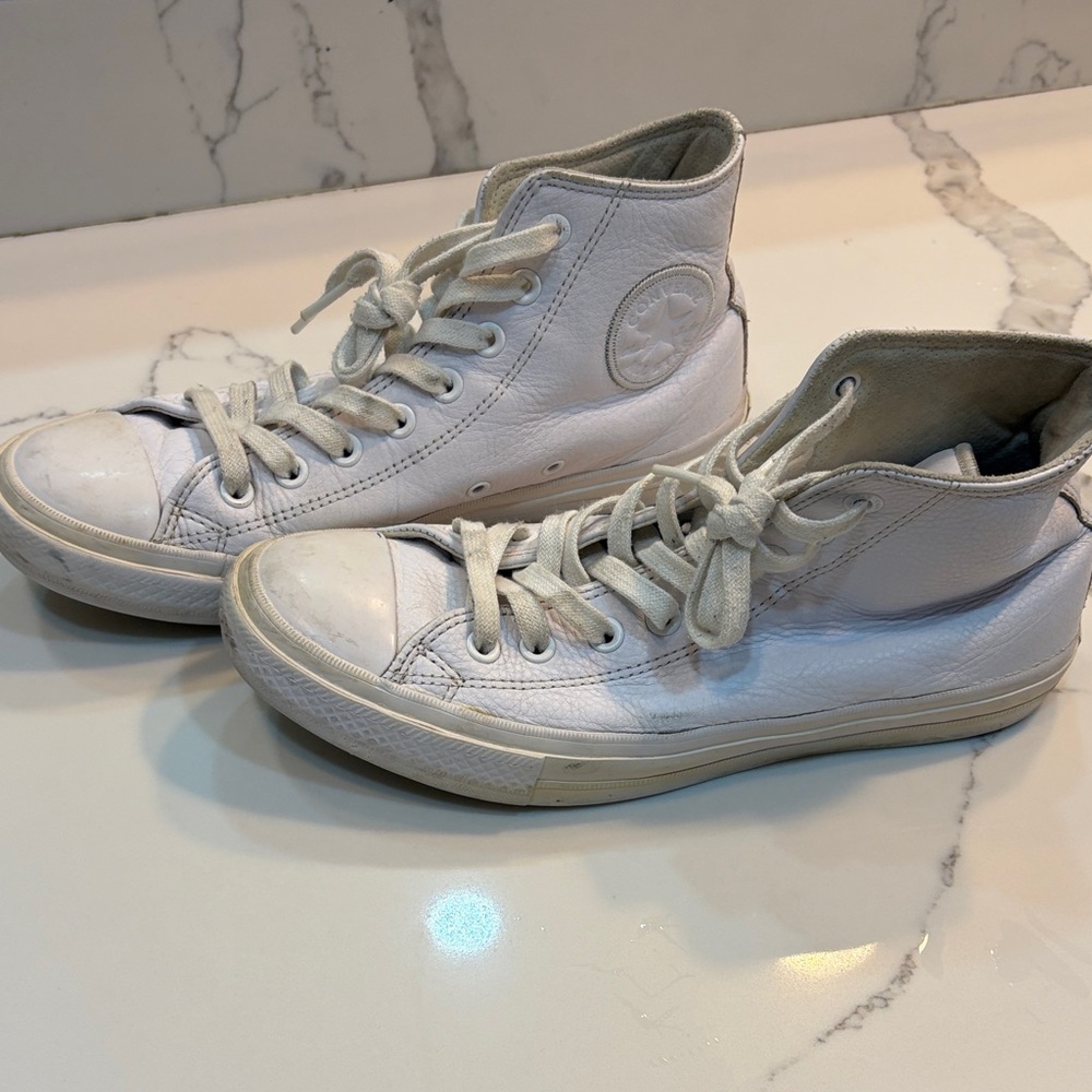 White High-Top Sneakers